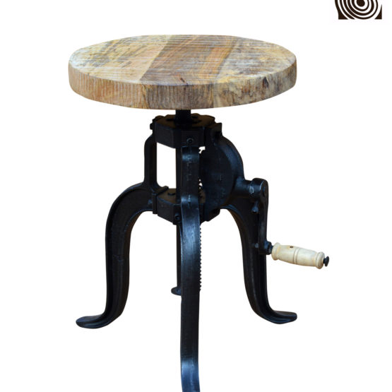 CRANK STOOL END TABLE